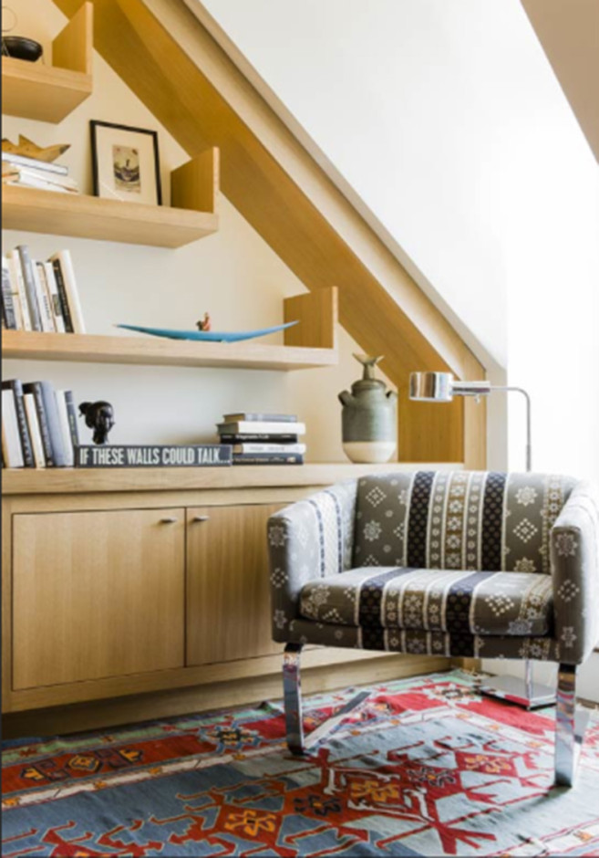 Shelves at Second Floor Study—Finished Design